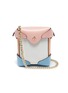 Main View - Click To Enlarge - MANU ATELIER - 'Pristine' colourblock micro leather crossbody bag