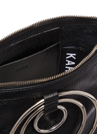 Detail View - Click To Enlarge - KARA - Multi ring leather crossbody bag