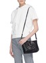 Front View - Click To Enlarge - KARA - Multi ring leather crossbody bag