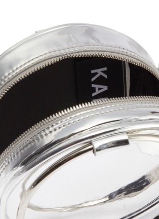 Detail View - Click To Enlarge - KARA - 'Selfie CD' oversized ring mirror faux leather crossbody bag