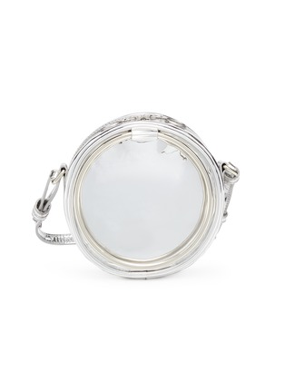 Main View - Click To Enlarge - KARA - 'Selfie CD' oversized ring mirror faux leather crossbody bag