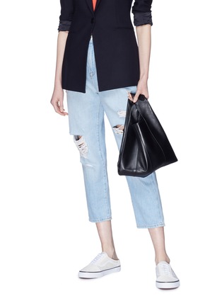 Figure View - Click To Enlarge - KARA - Mini leather shopper bag