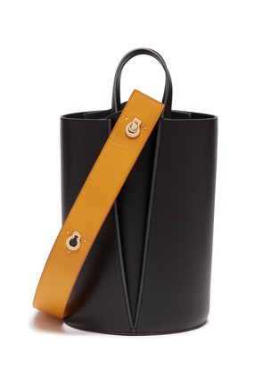 Main View - Click To Enlarge - DANSE LENTE - 'Lorna' keyhole strap mini colourblock bucket bag