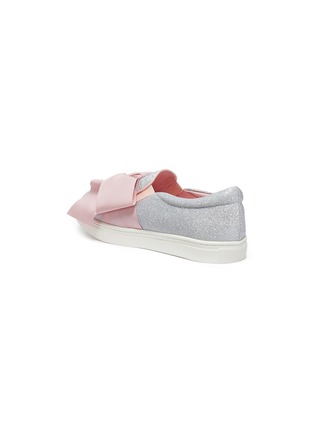 Figure View - Click To Enlarge - WINK - 'Ice Cream' ribbon bow kids glitter slip-ons