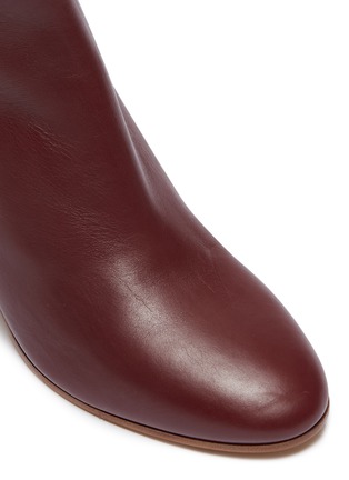 Detail View - Click To Enlarge - GABRIELA HEARST - 'Miguel' wooden stacked heel leather ankle boots