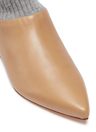 Detail View - Click To Enlarge - GABRIELA HEARST - 'Rocia' sock knit panel leather ankle boots