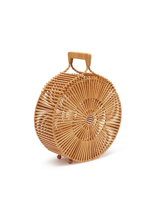 Detail View - Click To Enlarge - CULT GAIA - 'Zaha' round bamboo caged bag