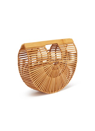 Detail View - Click To Enlarge - CULT GAIA - 'Gaia's Ark' bamboo small caged saddle bag
