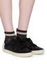 Figure View - Click To Enlarge - ASH - 'Ninja Star' intarsia knit sock sneakers