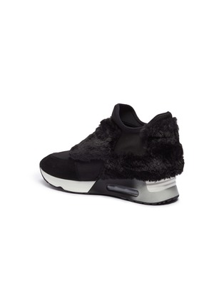 Detail View - Click To Enlarge - ASH - 'Lazer Fur' panel slip-on sneakers