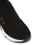 Detail View - Click To Enlarge - ASH - 'Lotus Beads' embellished perforated knit sock sneakers