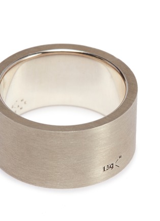 Detail View - Click To Enlarge - LE GRAMME - 'Le 15 Grammes' brushed sterling silver ring