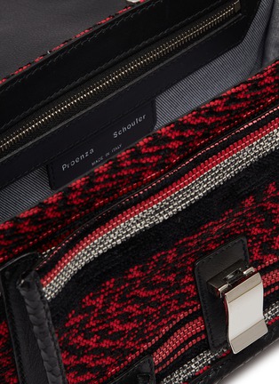 Detail View - Click To Enlarge - PROENZA SCHOULER - 'PS1+' tiny mixed pattern shoulder bag