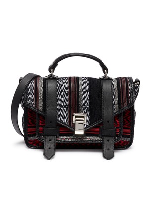 Main View - Click To Enlarge - PROENZA SCHOULER - 'PS1+' tiny mixed pattern shoulder bag