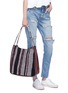 Figure View - Click To Enlarge - PROENZA SCHOULER - 'L' panelled leather tote