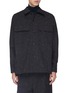 Main View - Click To Enlarge - ETHOSENS - Chest pocket wool canvas shirt jacket