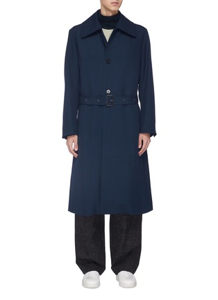 Main View - Click To Enlarge - ETHOSENS - Belted wool georgette coat