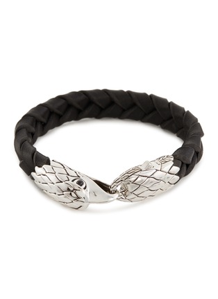 Main View - Click To Enlarge - JOHN HARDY - Chalecedony eagle braided leather bracelet