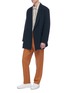 Figure View - Click To Enlarge - ETHOSENS - Straight leg wool pants