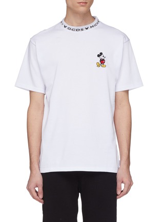 Main View - Click To Enlarge - GCDS - x Disney 'Mickey Mouse' embroidered T-shirt