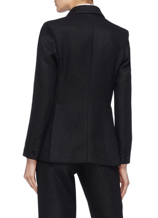 Back View - Click To Enlarge - BARENA - 'Egizia Lux' peaked lapel double breasted blazer