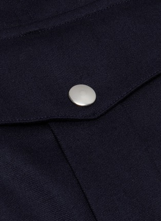 Detail View - Click To Enlarge - BARENA - 'Frare' patch pocket gabardine skirt