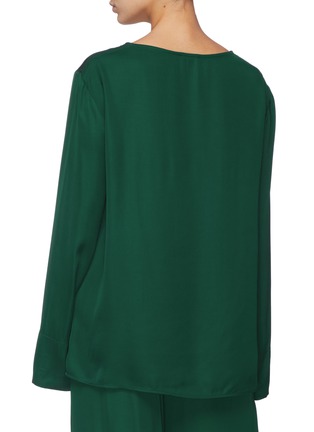 Back View - Click To Enlarge - BARENA - 'Igina' split cuff long sleeve T-shirt