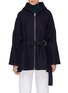 Main View - Click To Enlarge - BARENA - 'Core' belted hooded zip jacket