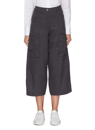 Main View - Click To Enlarge - BARENA - 'Frare' virgin wool cargo culottes
