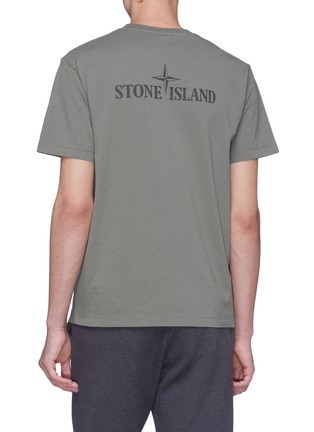 Back View - Click To Enlarge - STONE ISLAND - Logo print T-shirt