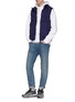 Figure View - Click To Enlarge - STONE ISLAND - Crinkle Reps nylon down puffer vest