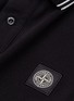  - STONE ISLAND - Contrast rib logo patch polo shirt