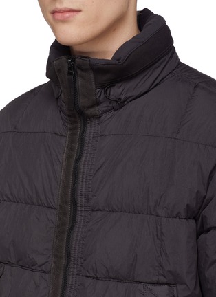 Detail View - Click To Enlarge - STONE ISLAND - Retractable hood down puffer jacket