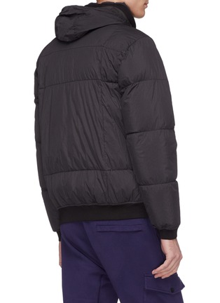 Back View - Click To Enlarge - STONE ISLAND - Retractable hood down puffer jacket