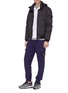 Figure View - Click To Enlarge - STONE ISLAND - Retractable hood down puffer jacket