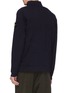 Back View - Click To Enlarge - STONE ISLAND - Raglan sleeve half zip turtleneck sweatshirt