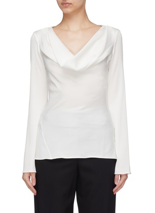 Main View - Click To Enlarge - ELLERY - 'Arshile' bell sleeve cowl neck top