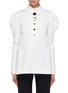 Main View - Click To Enlarge - ELLERY - 'Breuer' puff sleeve mix button twill top