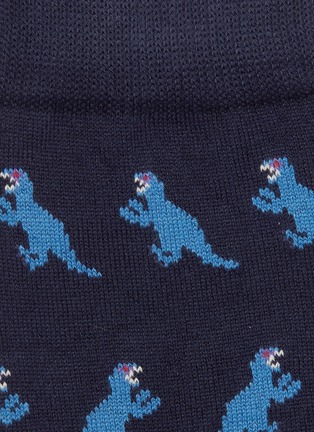 Detail View - Click To Enlarge - PAUL SMITH - Dinosaur intarsia socks