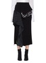Main View - Click To Enlarge - ENFÖLD - Drape check plaid panel wool rib knit skirt