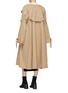 Back View - Click To Enlarge - ENFÖLD - Oversized collar double breasted twill trench coat