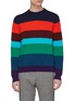 Main View - Click To Enlarge - PAUL SMITH - Stripe cashmere sweater
