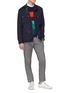 Figure View - Click To Enlarge - PAUL SMITH - Stripe cashmere sweater