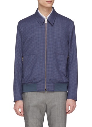Main View - Click To Enlarge - PAUL SMITH - Gingham check wool shirt jacket