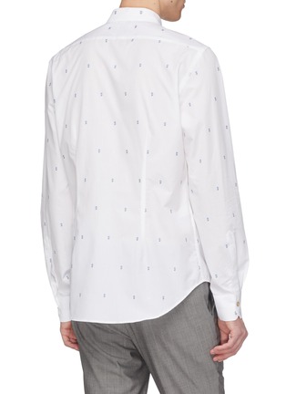 Back View - Click To Enlarge - PAUL SMITH - Floral fil coupé shirt