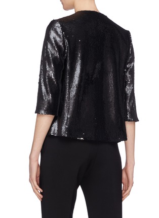 Back View - Click To Enlarge - GALVAN LONDON - 'Salar' sequinned cropped jacket