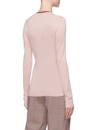 Back View - Click To Enlarge - GABRIELA HEARST - 'Lorenco' cashmere-silk V-neck sweater