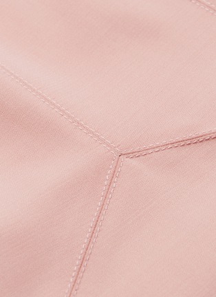 Detail View - Click To Enlarge - GABRIELA HEARST - 'Severino' belted virgin wool flared skirt