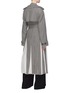 Back View - Click To Enlarge - GABRIELA HEARST - 'Lorna' godet houndstooth check plaid trench coat