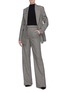 Figure View - Click To Enlarge - GABRIELA HEARST - 'Vesta' buckled houndstooth wide leg pants